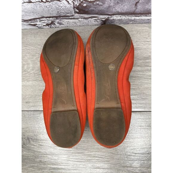 Lucky Brand Leather Emmie Orange Leather Ballet Flats Women’s Sz 8.5M US/38.5EU - Picture 9 of 16